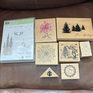 Stampin' Up! Wonderland Stamp Set - Green and White